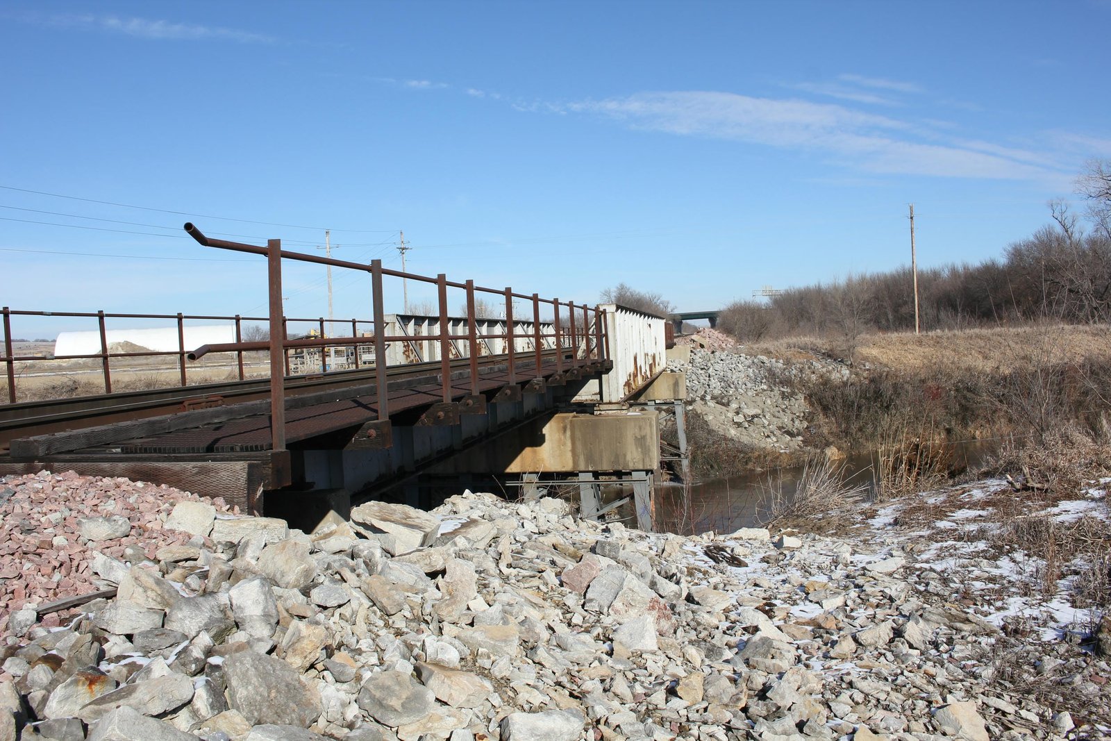 Looking north